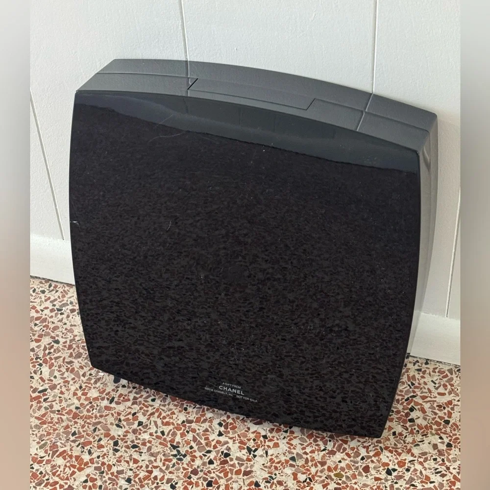 RARE CHANEL Giant Black Compact Beauty Box with Large Mirror From Fall 2015